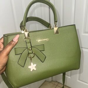 Green handbag
